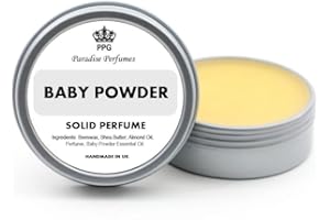 Paradise Perfumes Baby Powder | Natural Solid Perfume | Fragrance Balm 15ml | Scent | Cruelty-Free | Alcohol-Free | PPG | Handmade In UK