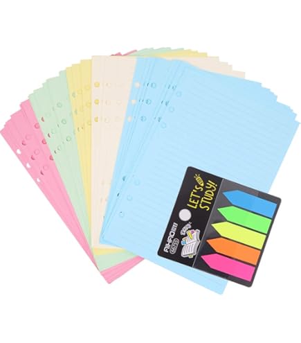 Lot De 2 Feuilles A5 Grilles Points, 100 G/m², Perforées 6 Trous