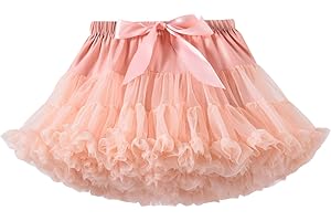 Alunsito Infant Baby Girl's Fluffy Tutu Skirt Toddler Tulle Birthday Party Tiered Princess Tutu Pettiskirt