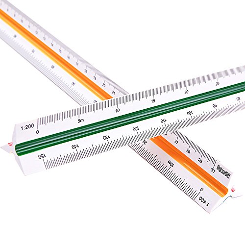 Mylifeunit ingegneria plastica professionale Scalimetro (1: 100, 1: 200, 1: 250, 1: 300, 1: 400, 1: 500)