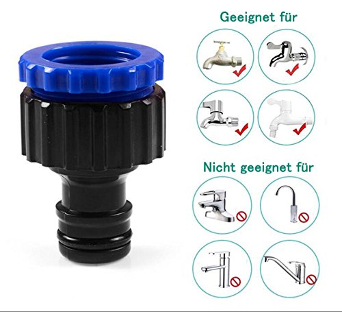 Kitclan Flexibler Gartenschlauch ( Verbesserter ), Wasserschlauch Dehnbar bis 30m mit Multifunktion Düse 8 Arten Brause für Bewässerung Gartenarbeit Autowäsche Reinigung - 5