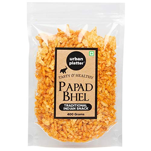 Urban Platter Papad Bhel, 400g / 14.1oz [Tasty, Healthy, Traditional Indian Snack] RS.225 (25.00% Off) - Amazon