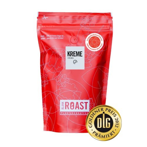 BLANK ROAST | Manufakturkaffee | Kreme | Cafe Creme | Arabica | Kaffee Größe 500g, Geschmack als ganze Bohne