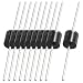 Produktbild NiceButy 10 PCS-Kronen-Form-Flache Rückseite Künstliche Perle Mini-Legierung Strass dekorativer DIY Bastelbedarf Zubehör Telefon