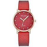 YEARNLY Armbanduhr für Damen Marmor-Zifferblatt Uhr mit Armband