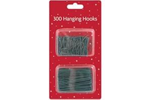 1ABOVE 300 Pk Assorted Sizes Ornaments Hook | Christmas Tree Decorations | Christmas Baubles Hanging Hooks (Green)