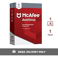 McAfee Anti-Virus - 1 PC, 1 Year (Email Delivery in 2 hours- No CD)