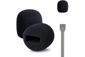 Saidbuds Rode Wireless GO II, copertura in spugna per microfono DJI Mic 2, senza fili (nero)