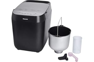 ‎PANASONIC Panasonic Croustina Brotbackautomat SD-ZD2010 für Krustenbrot (18 Programme, Brotmaschine, glutenfrei, knuspriges Brot, Vollkorn-Krustenbrot), schwarz