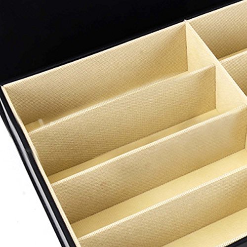 Fusseln Jewelry Box Organizer Display Speicher Tasche mit Schloss und Schlüssel - 2