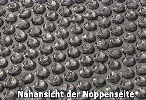 Miganeo® 549 cm Premium Solarplane schwarz/blau rund Poolheizung für pool - 6