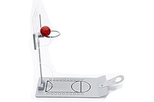 CRSUSUKJ Tisch-Mini-Basketball-Schießspiel, Desktop Basketball Spielzeug Mini spaß Basketball Spiel Spielzeug für mädchen Jungen Kinder, zusammenklappbares Tischspiel (Silber)