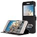 Produktbild Huawei Honor 9 Tasche, APICI Flip Cover Case Huawei Honor 9 Hülle Schutzhülle Protection (Schwarz)