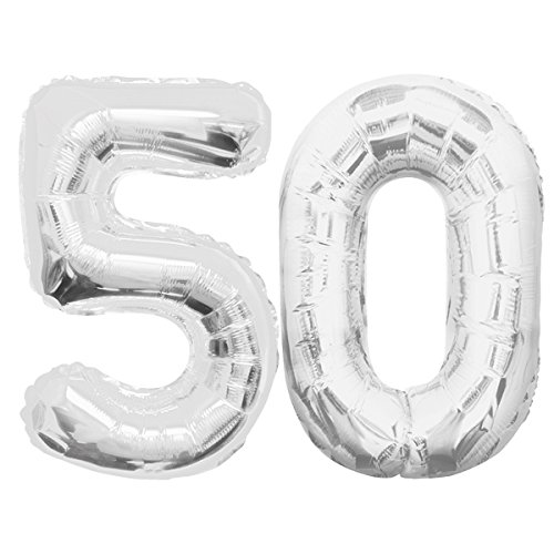 Folienballon - Jumbo Zahl 50 ca. 85cm
