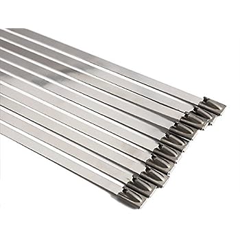 10 Stück Edelstahl Kabelbinder 4.6mm X 200mm – SS304, Extra Lang & Robust Für Anspruchsvolle Umgebungen