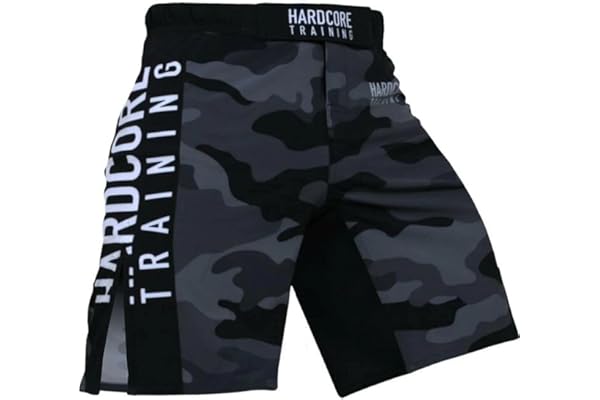 Hardcore Training Shorts Homme Combat Shorts Arts Martiaux MMA BJJ Fitness Muay Thai Boxe Grappling No Gi