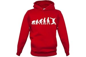 Dressdown Evolution of Man Cricket - Childrens/Kids Pullover Hoodie