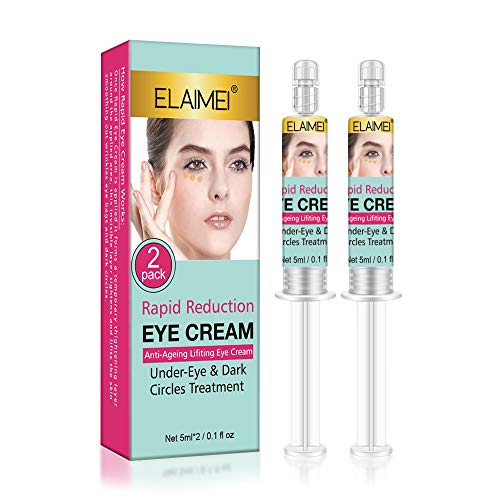 Rapid Reduction Eye Cream, Undereye Bags Treatment, Anti Aging Eye Cream, Instant Results Depuffing Eye Cream for Reduces Dark Circles, Wrinkles & Puffy Eyes Minimizes Fine Lines - 2 Pcs