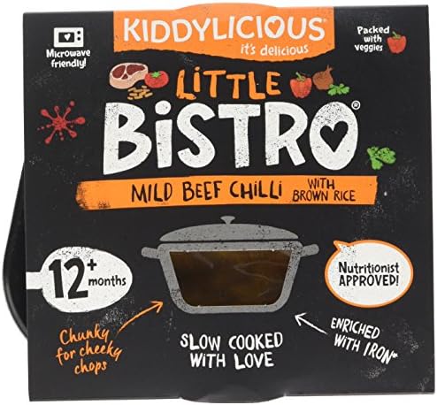 Kiddylicious Little Bistro Mild Beef Chilli with Brown Rice Stage 4   200g - Pack of 4