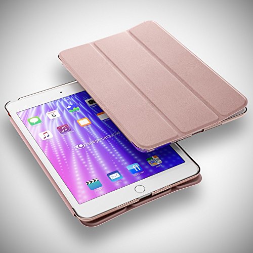 Apple iPad Mini 4 Hülle Smart-Case von NICA, Ultra-Slim Cover Dünne Tablet Schutzhülle, Kunst-leder Hardcase Multi-Ständer Tasche, Display-Schutz & Backcover Flip-Case Klapphülle Sleeve – Rose Gold - 2