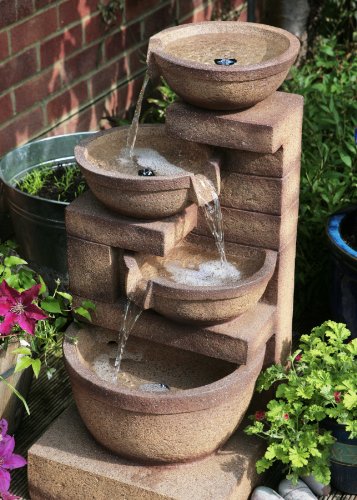 Kaskadenbrunnen „Kendal“ mit LED-Beleuchtung - 6