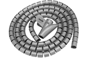 HGGZEG Tube de câble en spirale pour TV, PC et organisation 5 m