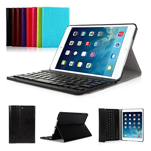 CoastaCloud iPad 2017 9.7'' New Pad Funda con Teclado Bluetooth iPad 2017 9.7'' Funda Cubierta Protectora con Teclado Inalambrico (Negro)
