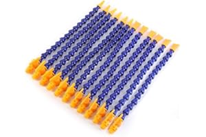 GOTOTOP 12Pcs Tubo Flessibile Refrigerante Universal,1/4" PT Filettatura Tubo 6 Ugello Rotondo + 6 Ugello Piatto per Tornio CNC e di Raffreddamento ad Acqua