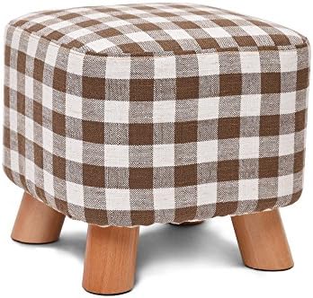 ZHANGRONG-Armchairs- low stool Solid wood fashion ClothShort stool --Applicable to indoor and outdoor ( Color : 04 )