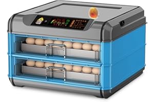 TEmkIn Incubator for 140 Eggs Home Smart Incubator Automatic Egg Incubator with Temperature Control-（AC 220V/DC 12V） Chicken Brooder Incubator, Large Capacity