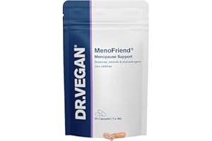 DR VEGAN MenoFriend | Menopause Support | Botanicals, Minerals and Phytoestrogens | 60 Vegan Capsules | Two-A-Day | DR.VEGAN