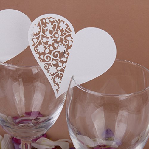Gazechimp 50pcs Platzkarten Namensschild Tisch Karten Dekor Deco Hochzeit Geburtstage - 4