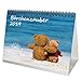 Bärchenzauber · DIN A5 · Premium Kalender/Tischkalender 2019 · Teddy · Bär · Bärchen · Stofftier · Plüschtier · Geschenk-Set mit 1 Grußkarte und 1 Weihnachtskarte · Edition Seelenzauber by 