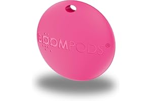 Boompods Boomtag Schlüsselfinder - Smart Tag Wallet Finder, Mini GPS Tracker Bluetooth kompatibel mit Apple Wo ist? App, Schlüssel- & Gegenstandsfinder für Schlüssel, Koffer, Kinder und Hund, Rosa