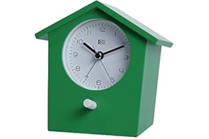 KOOKOO EarlyBird Green, bird voice alarm clock with real bird voices and a three-tone gong