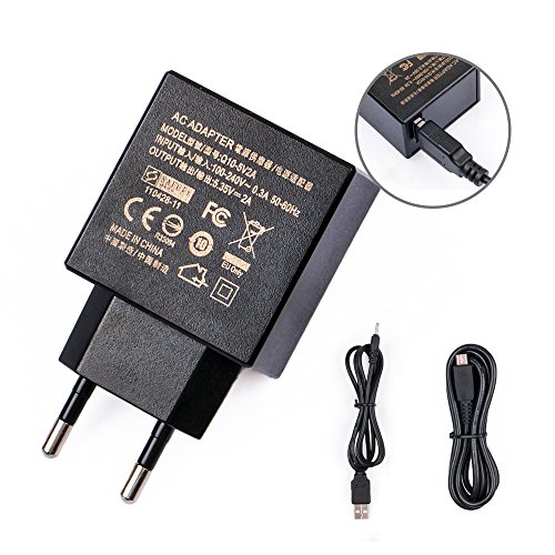 KFD Netzteil Ladegerät AC Adapter für Acer Iconia Tab A110 A1-810 A3-A10, Acer Iconia B1-710-83171G00nw 5,35V 2A mit 2.5*0.7mm Kids Tablet Nabi 2 II NABI2-NV7A NABI2-NVA Pipo Ultra-U3 / Max-M9, Ainol Novo 10 Hero, Fuhu NABI NABI2-NV7A, Mediacom SmartPad 102 S2 852i 706i, Linx 10