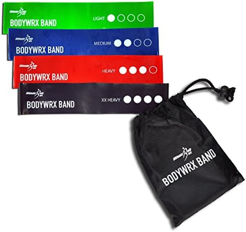 Ultimate BodyWrx Resistance Loop Exercise Gym Physio Bands Set Of 4 Includes Storage Bag