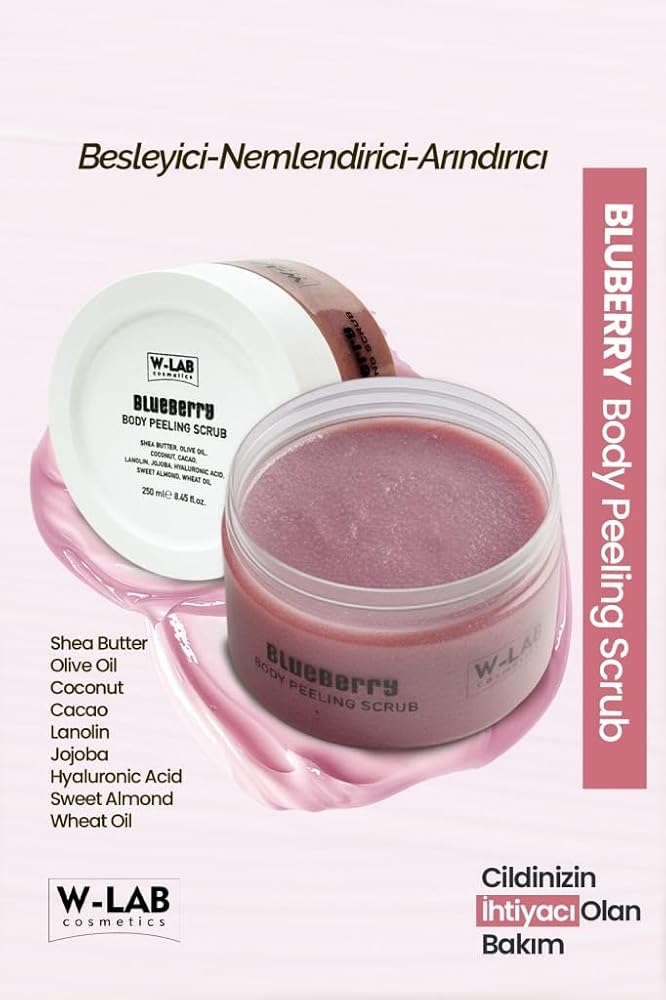 W-Lab Kozmetik Blueberry Body Peeling Scrub 250 Ml