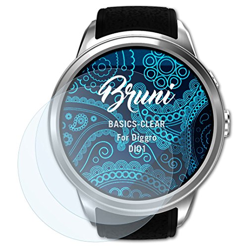 BruniScreen Protector suitable for Diggro DI01, Protector Film crystal clear Protective Film (2X)