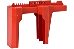Brady Prinzing Ball Valve Lockout, Large, for 2-8 Outside Pipe Diameter, Red by Brady