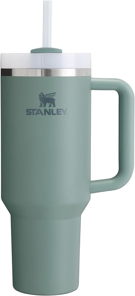 STANLEY Quencher H2.0 FlowState Pipetli Termos Bardak 1.18 Litre - Yeşil (Shale) | Paslanmaz Çelik