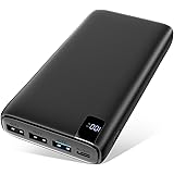 A ADDTOP Batería Externa 26800mAh, 22.5W Power Bank USB C PD Cargador Portátil Carga Rápida con Pantalla LCD y 4 Outputs para