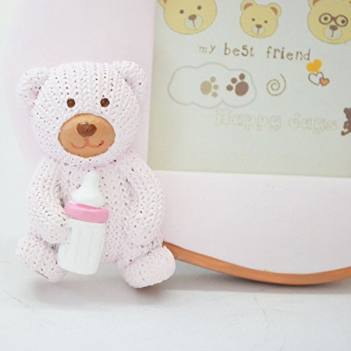 Giftgarden 5×5 Bilderrahmen in Schuhsform ideal für Babysfotos rosa - 2