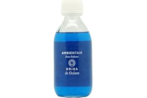 Ambientair Home Perfumes. Recambio para ambientador 250ml. Brisa Marina, ambientador océano. Recambio para difusor de Varillas. Líquido para Rellenar tu ambientador Mikado de palitos.