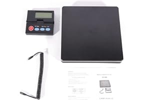 Paketwaage,Lightakai 50kg Paketwaage Plattformwaage Digitalwaage,4 Verschiedenen Maßeinheiten, Genaue Messung, Mit LCD-Bildschirm Geeignet Für alle Arten Von Gegenständen