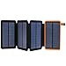 Produktbild X-DRAGON Solar Powerbank 10000mAh Faltbar Outdoor Solar Panel Ladegerät Dual USB Solar Batterie für Handy, iPhone, Samsung Galaxy iPad, Kamera.(Orange)