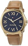 Tommy Hilfiger Unisex Analog Quarz Uhr mit Leder Armband 1781892