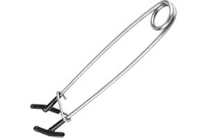 Zerone Inoxydable Poisson Bouche, 17cm/6.6 Pouces Crochet D'écarteur en Acier Inoxydable La Pince À Lèvre Attaquer Outils De Pêche en Eau Salée