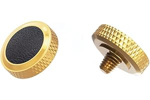 Ares Foto® Soft Release Button Pulsante di scatto ergonomico rilascio morbido *Pelle artificiale & ottone* per Fujifilm X100F X-T20 X-T2 X-PRO2 X100T X-E3 XPRO-1 X-T10 X100 X100S X-E2S X30 X20 X10