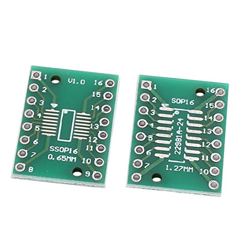 sourcingmap® 20stk 21mmx15mm SOP16 SSOP16 TSSOP16 zu DIP Leiterplatte Adapter Konverter - 2